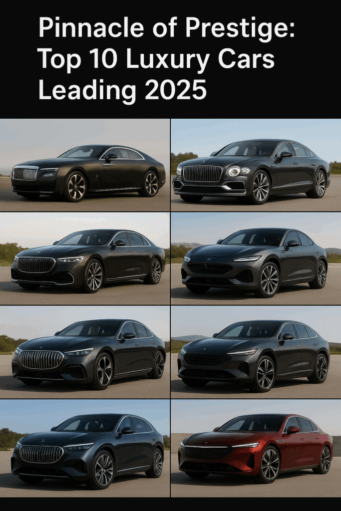 Top 10 Luxury Cars Leading 2025