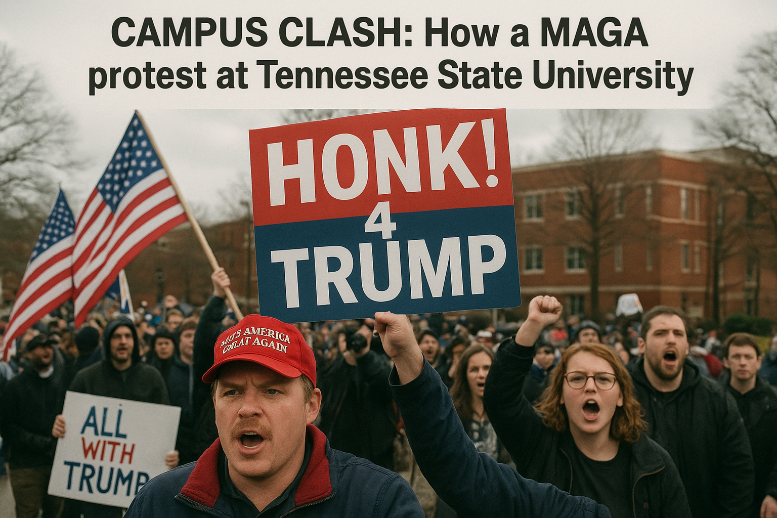 MAGA protest at Tennessee State University