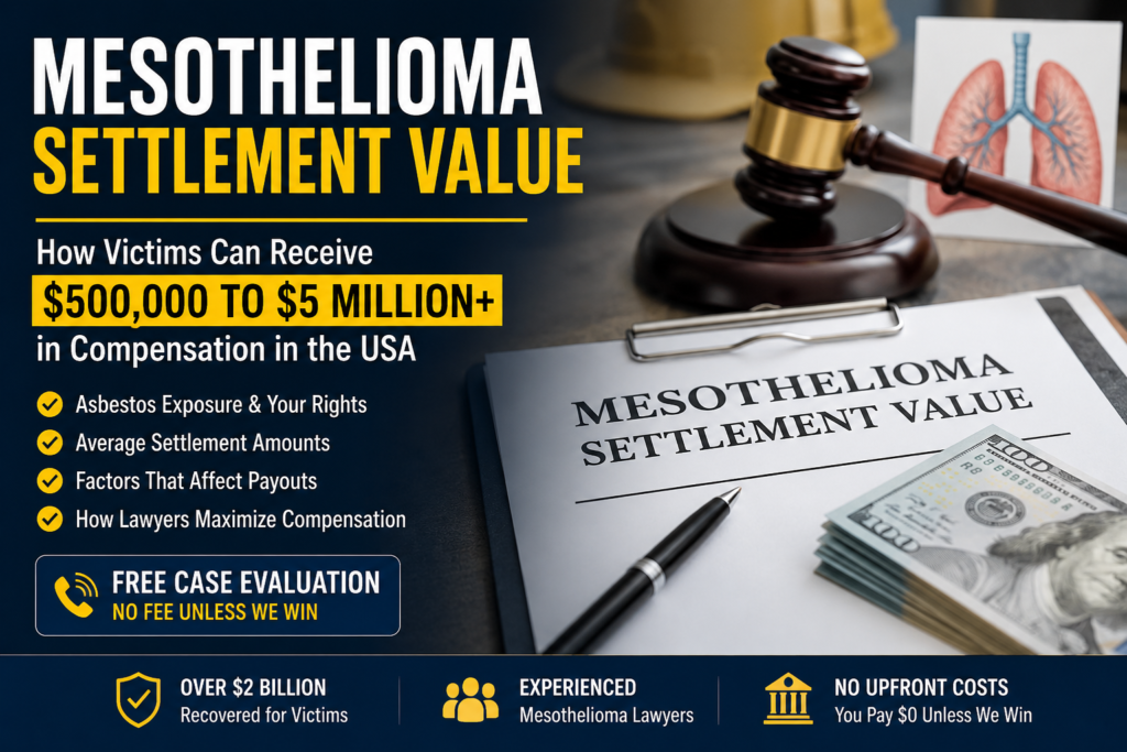 mesothelioma settlement value